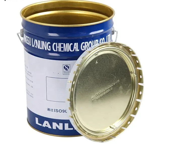 Customizable Logo Ink Bucket With Metal Handle And Gold Coating